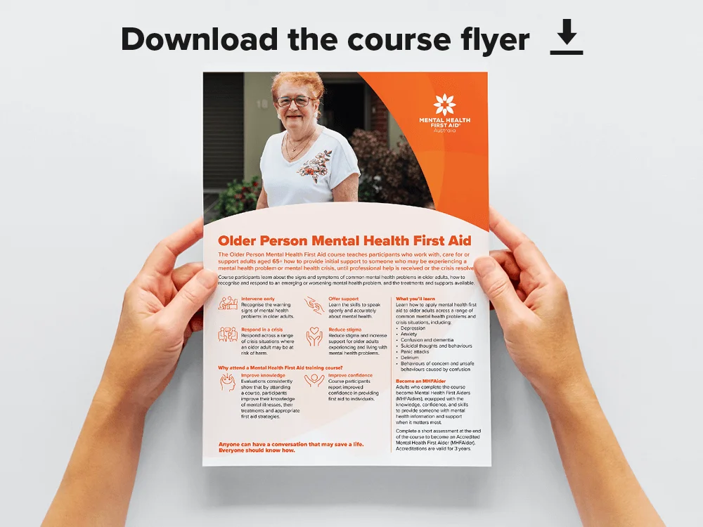 Download Conversations about Older Person Mental Health First Aid